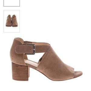 Nine West suede open toe booties